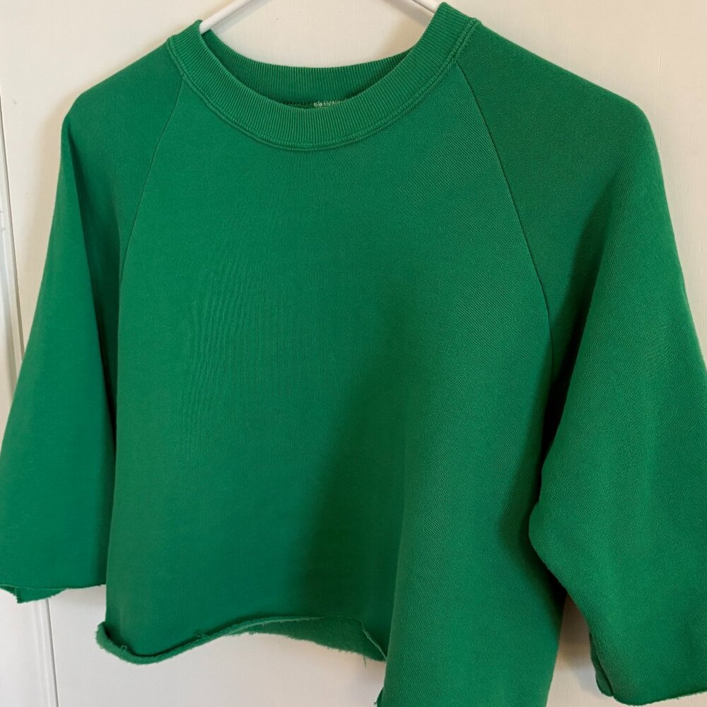 Vintage Crew Neck Crop Top Size Small